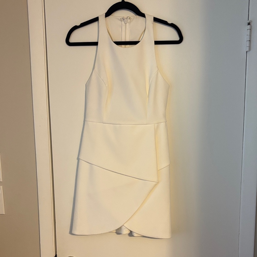 BCBGMaxAzria Ivory Sleeveless Mini Dress